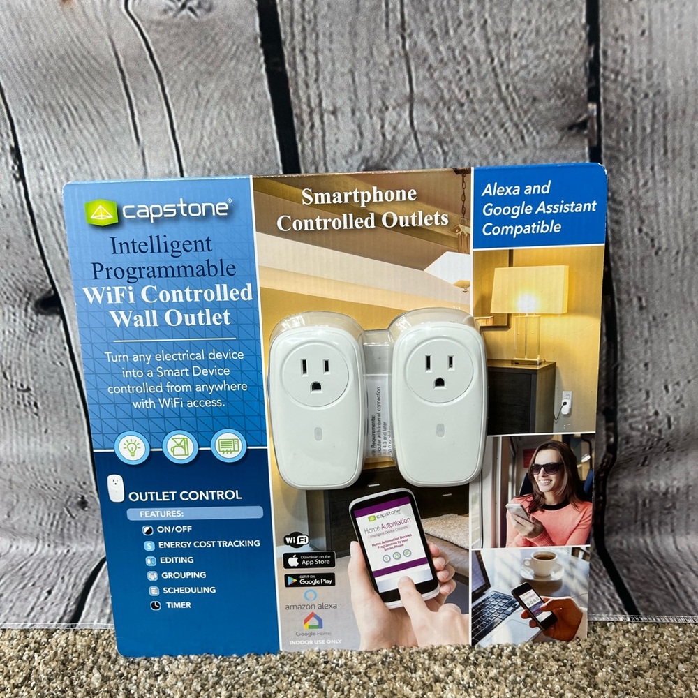 Capstone smartphone controlled outlets